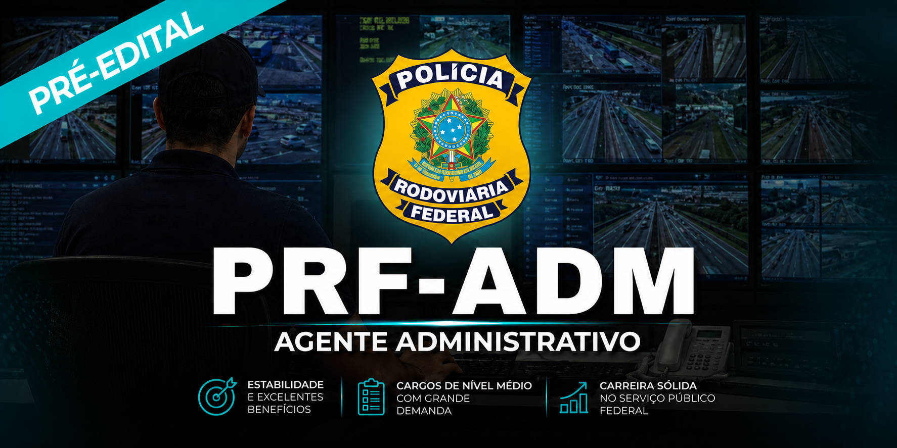 Pré-Edital Agente Administrativo (PRF)