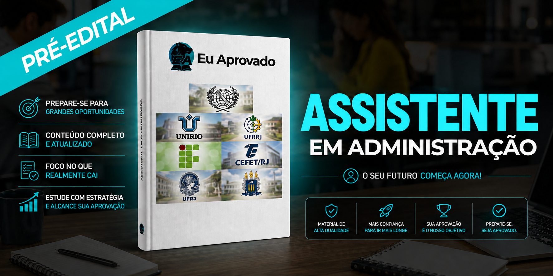 Pré-edital Assistente em Administração 